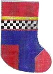 KCN Designers Arrow Buttons Mini Stocking Needlepoint Canvas