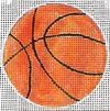 KCN Designers Basketball Ornament/Coaster Needlepoint Canvas