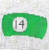 KCN Designers Billiard Ball #14 Ornament/Coaster Needlepoint Canvas