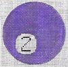 KCN Designers Billiard Ball #2 Ornament/Coaster Needlepoint Canvas