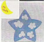 KCN Designers Boy-Star Tooth Pillow Needlepoint Canvas