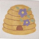 KCN Designers Bee Skep Starter Needlepoint Canvas