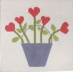 KCN Designers Bucket of Love Starter Needlepoint Canvas