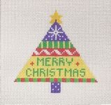 KCN Designers Christmas Tree Starter Needlepoint Canvas