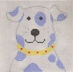 KCN Designers Blue Dog Starter Needlepoint Canvas