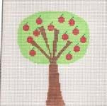 KCN Designers Apple Tree Starter Needlepoint Canvas