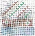 KCN Designers Buffalo Nickel Buttons Stocking Needlepoint Canvas