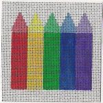 KCN Designers Crayons Starter 6 Inch Needlepoint Canvas