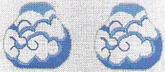 KCN Designers Clouds Coin Purse&Hardware Needlepoint Canvas