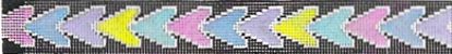 KCN Designers Arrows Belt - Black Needlepoint Canvas