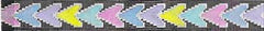KCN Designers Arrows Belt - Black Needlepoint Canvas