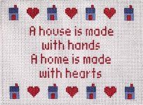 KCN Designers A House Is Made Sign w/Attitude Needlepoint Canvas