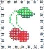 KCN Designers Cherry Scissor Fob/Magnet Needlepoint Canvas