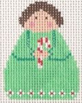 KCN Designers Candy Cane Georgette's Angels Needlepoint Canvas