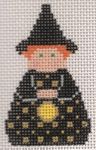 KCN Designers Black Witch Georgette's Angels Needlepoint Canvas