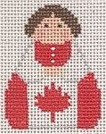 KCN Designers Canada Flag Georgette's Angels Needlepoint Canvas