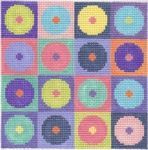 KCN Designers Circles Chameleon Tote Insert Needlepoint Canvas