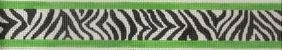 KCN Designers Black&Lime Zebra Belt Needlepoint Canvas