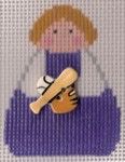 KCN Designers Baseball Angel Georgette's Angels Needlepoint Canvas