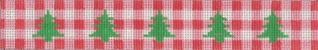 KCN Designers Checked Tree Link/Napkin Ring Needlepoint Canvas