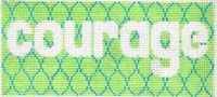 KCN Designers Courage Inspirational Words Needlepoint Canvas