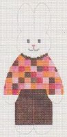 KCN Designers Checkered Bunny F Needlepoint Canvas
