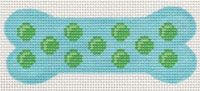 KCN Designers Blue Dog Bone Ornament Needlepoint Canvas