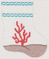 KCN Designers Coral Seaside Stocking Needlepoint Canvas