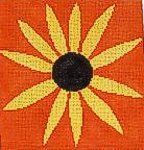 KCN Designers Yellow Flower 1 Needlepoint Canvas