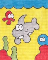 KCN Designers Shark Misc Needlepoint Canvas