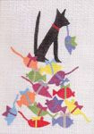 KCN Designers Cat Party Needlepoint Canvas