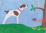 KCN Designers Pointer Outside Needlepoint Canvas