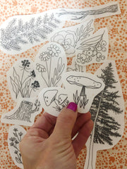 M Creative J Forest Forage Peel Stick and Stitch Embroidery Patterns