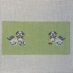 The Gingham Stitchery Kate Woodward Foo Dog Insert Needlepoint Canvas