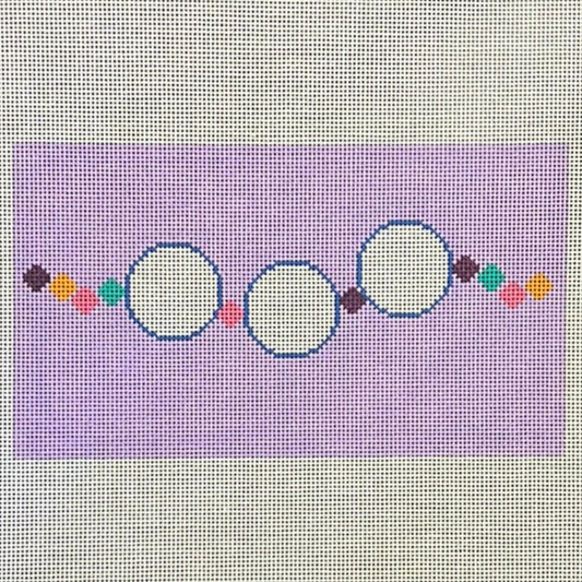 The Gingham Stitchery Krissy Johnson Designs Friendship Bracelet Acrylic Insert Needlepoint Canvas