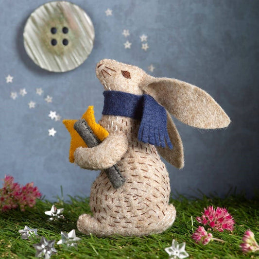 Corinne Lapierre Professor Hare Stargazer Felt Embroidery Craft Mini Kit