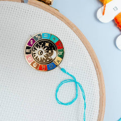 Caterpillar Cross Stitch Zodiac Needle Minder