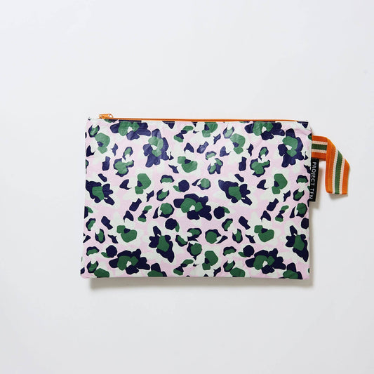 Project Ten Leopard Large Zip Project Bag