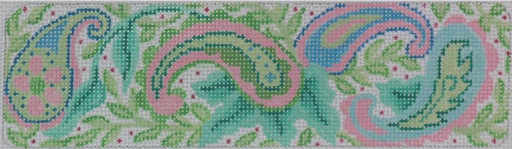 Kate Dickerson Needlepoint Collections Paisley & Leaves Cuff Needlepoint Canvas