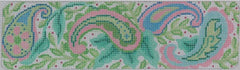 Kate Dickerson Needlepoint Collections Paisley & Leaves Cuff Needlepoint Canvas