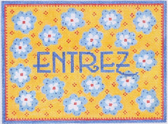 Kate Dickerson Needlepoint Collections Entrez Provencal - Yellows, Reds, Blues Needlepoint Canvas