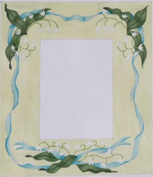 Kate Dickerson Needlepoint Collections Lily Of The Valley Frame Needlepoint Canvas