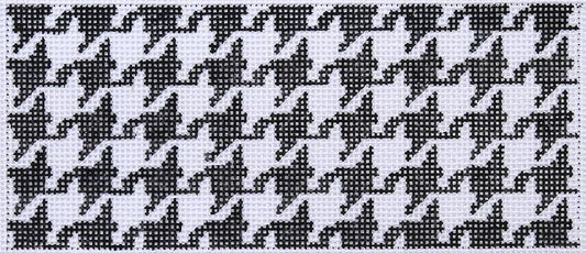 Kate Dickerson Needlepoint Collections Houndstooth Insert - Black & White Needlepoint Canvas