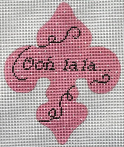 Kate Dickerson Needlepoint Collections Ooh La La Fleur-de-Lys Needlepoint Canvas