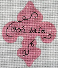 Kate Dickerson Needlepoint Collections Ooh La La Fleur-de-Lys Needlepoint Canvas