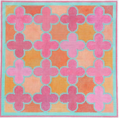 Kate Dickerson Needlepoint Collections Moroccan Tiles Pinks & Oranges Needlepoint Canvas