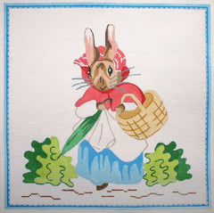 Kate Dickerson Needlepoint Collections Mother Bunny Needlepoint Canvas