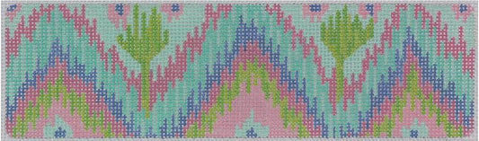 Kate Dickerson Needlepoint Collections Ikat Wide Belt Needlepoint Canvas