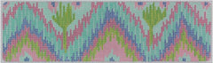 Kate Dickerson Needlepoint Collections Ikat Wide Belt Needlepoint Canvas