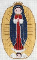 Painted Pony Designs Our Lady of Guadalupe Needlepoint Canvas